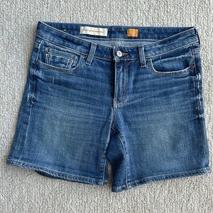 Pilcro and the Letterpress Blue Denim Jean Shorts